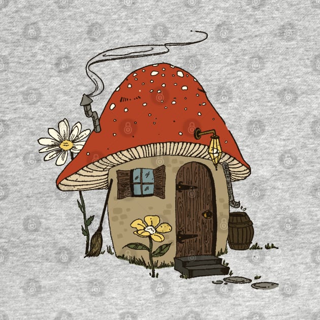 Dreaming in the Fungi Forest: A Vintage Gardening Lover's Experience in a Cottagecore Aesthetic Mushroom Hut by Ministry Of Frogs